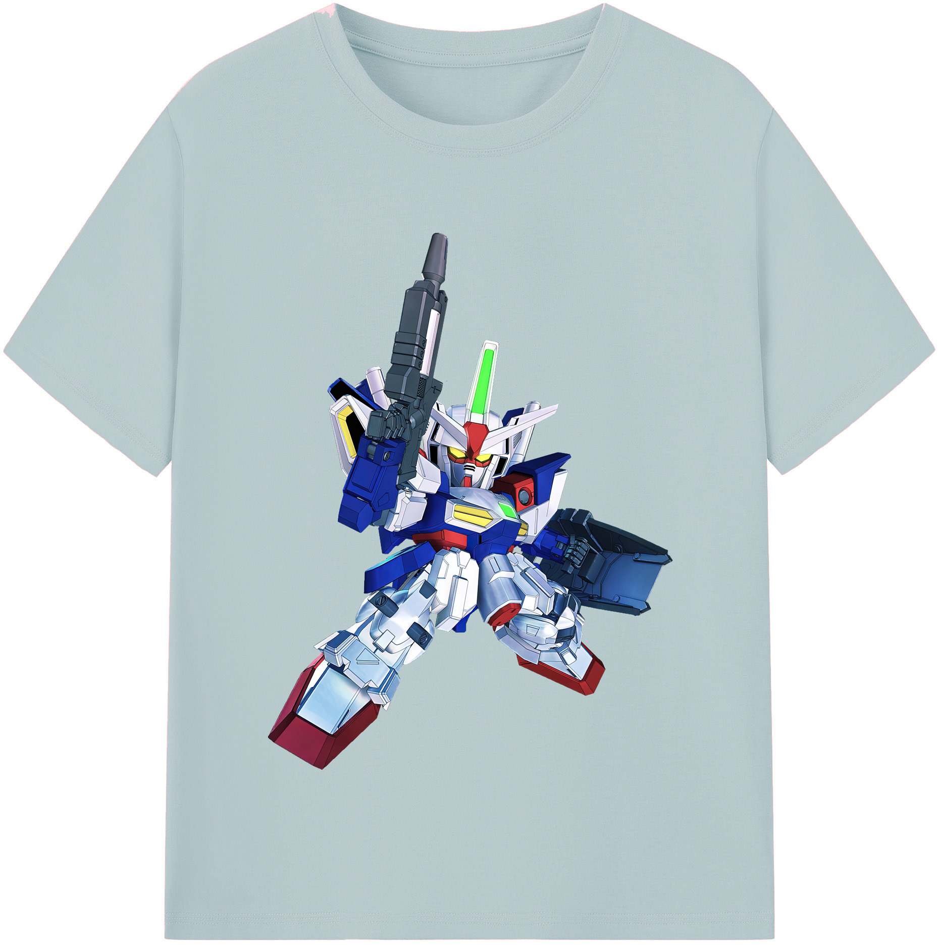 （画像用） 機動戦士ガンダム Mobile Suit Gundam 綿100％半袖Tシャツ（フロントプリント）